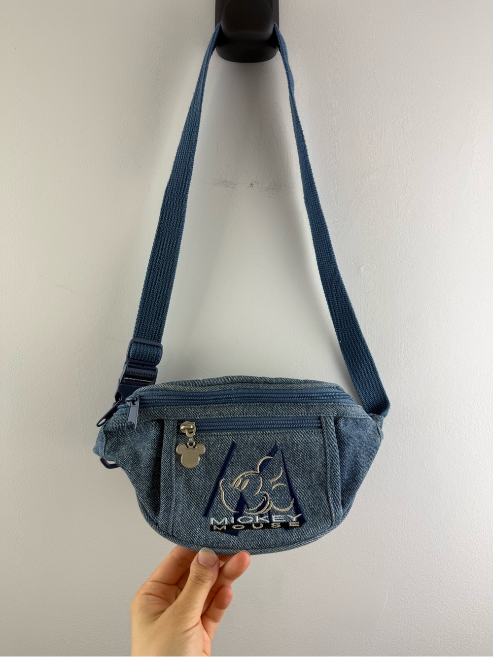 Vintage Walt Disney World Denim Mickey Fanny Pack